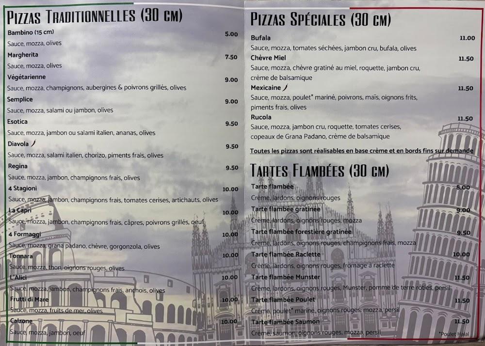 Pizzeria Le Capri - Menu Image 1